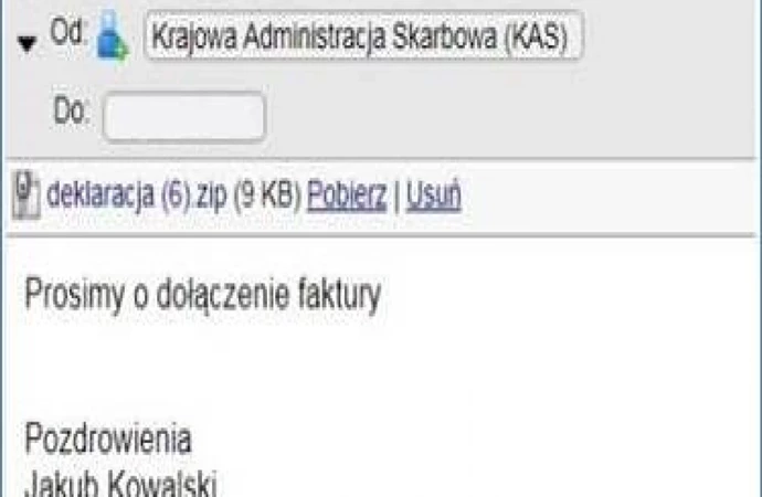 Skarbówka ostrzega przed fałszywymi e-mailami